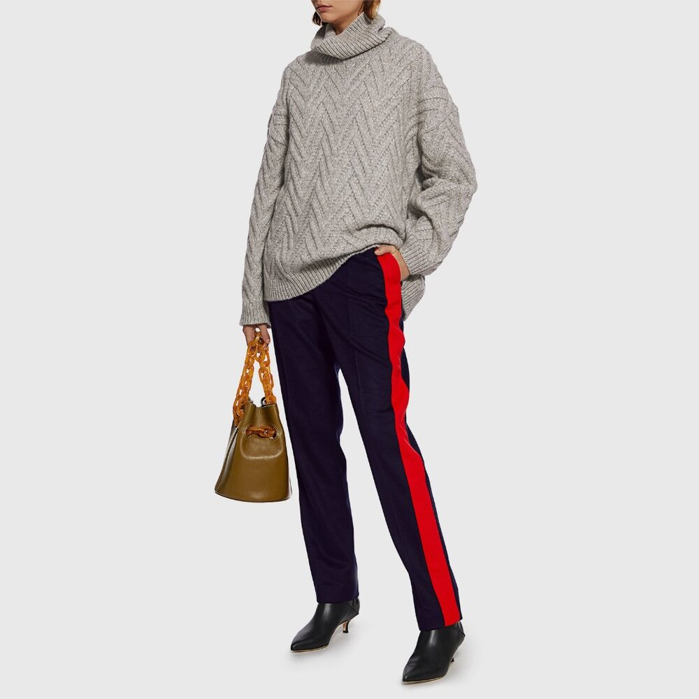Joseph "Annum" Wool Pants with Red Stripe, size 38  (fits like slim size 4)
